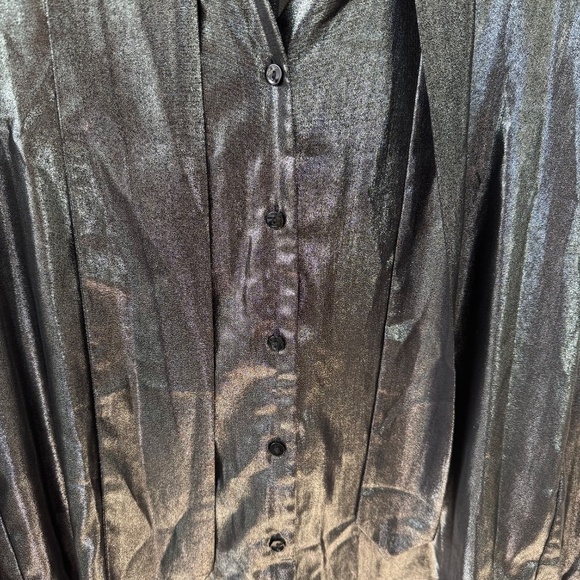 L’AGENCE Silver Gisele Neck Tie Top - Picture 6 of 9